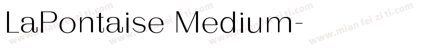 LaPontaise Medium字体转换